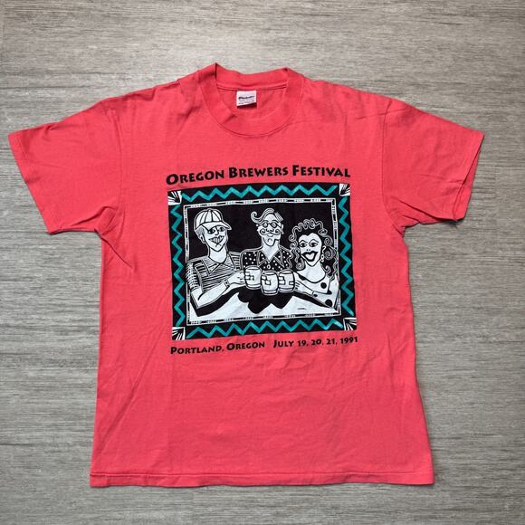 Stedman Other - Vintage 90s Oregon Brewers Festival Staff Shirt Stedman Tag Mens L Single Stitch